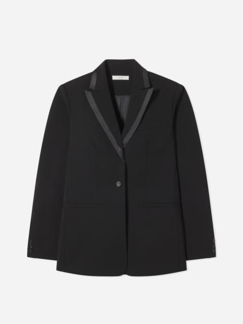 Tuxedo Jacket in Wool and Silk