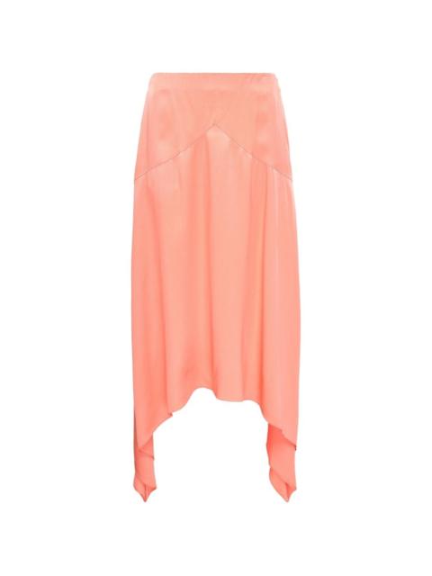 satin midi skirt
