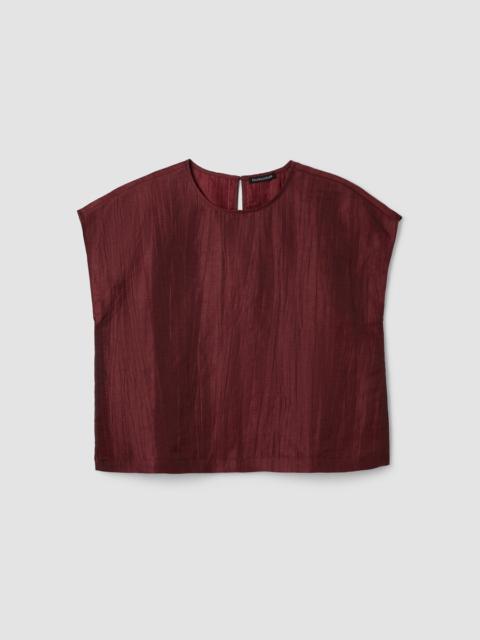 Linen Nylon Sheen Square Top