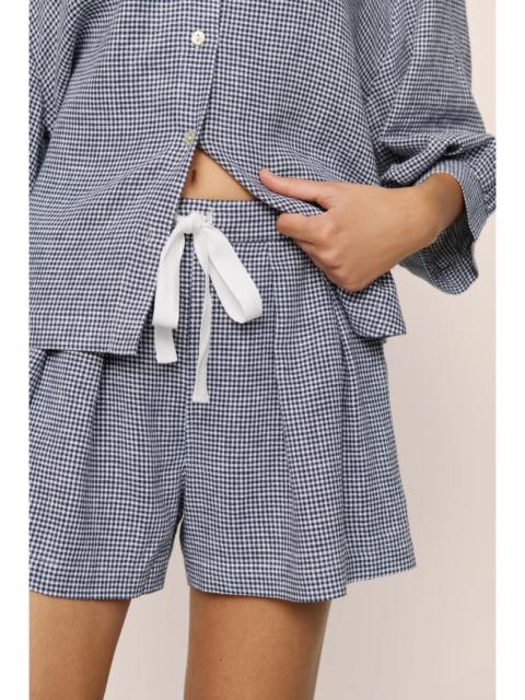 Linen Blend Relaxed Short