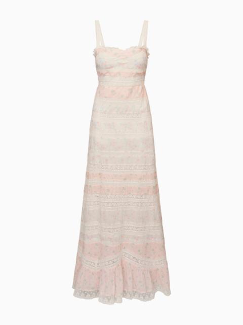 Carwen Cotton Mixed Print Maxi Dress