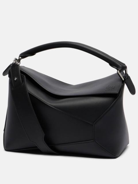 Puzzle Edge Medium leather tote bag
