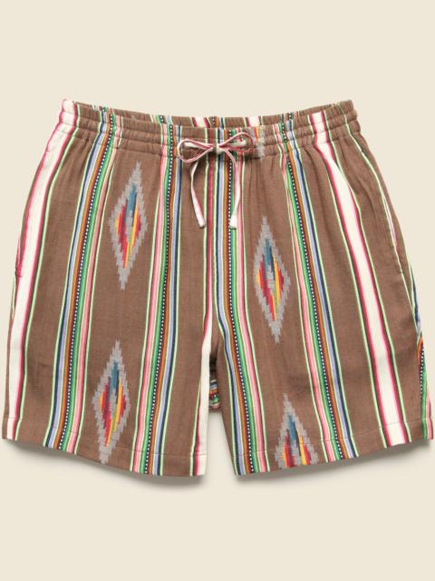 5.5" Handwoven Blanket Stripe Shorts - Nutshell