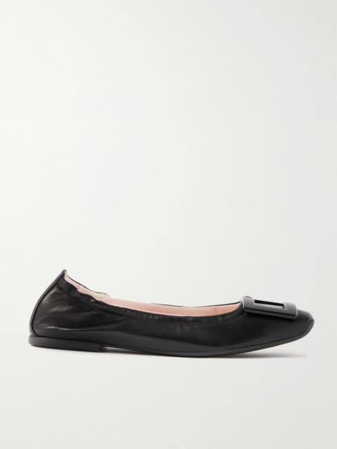 Viv Pockette Leather Ballet Flats