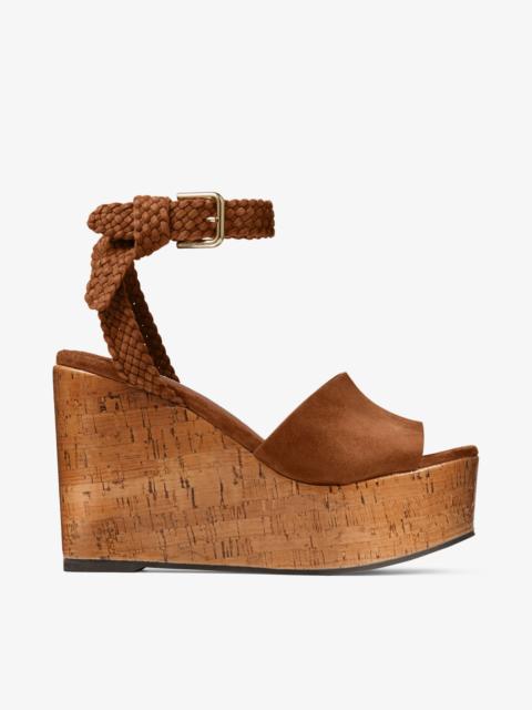 Jori 100
Tan Suede and Shiny Cork Wedges