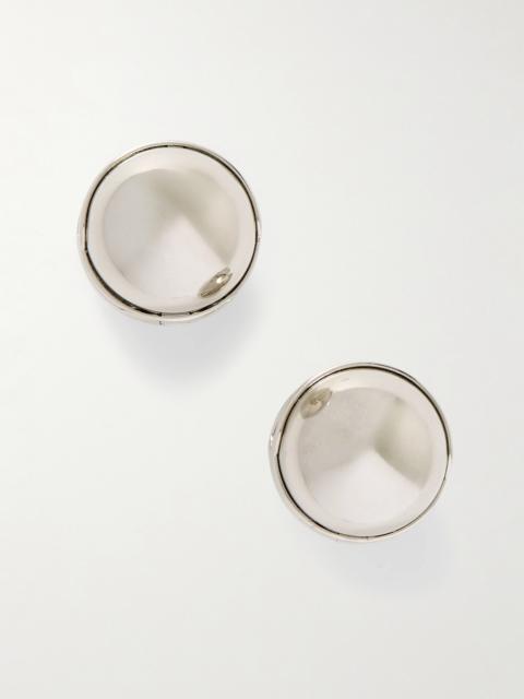 Sphere Silver-tone Earrings