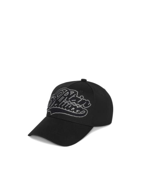rhinestone-embellished baseball cap