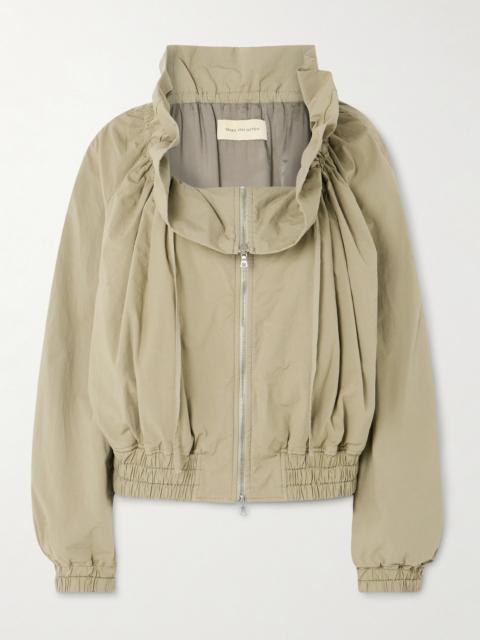 Ruffled Gathered Cotton-blend Jacket