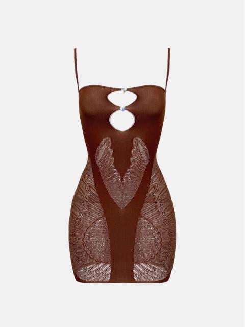 GISELE DRESS OLD MONEY BROWN