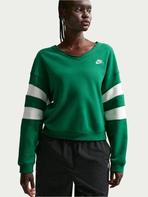 Nike Sportswear Club Fleece Women's Oversized V-Neck Sweatshirt