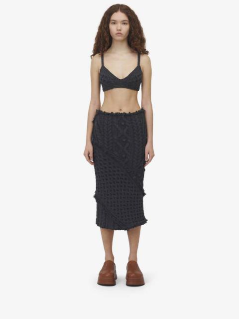 【関税&送料込】Alexander Mcqueen Ribbed Stretch Knit Pencil Alexander McQueen Ribbed Knit Dress Alexander McQueen