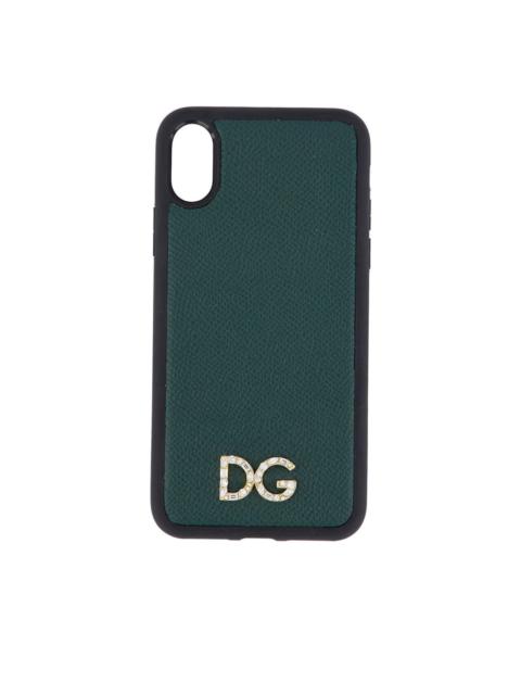 crystal-embellished leather X-XS iPhone cover