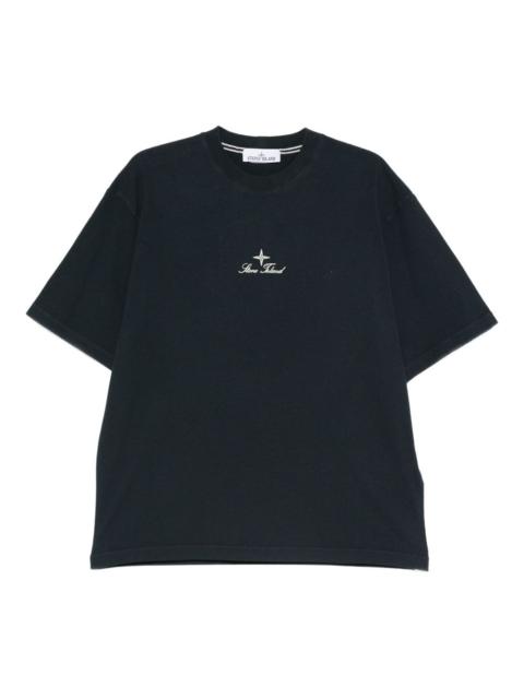 logo-embroidered crew-neck T-shirt