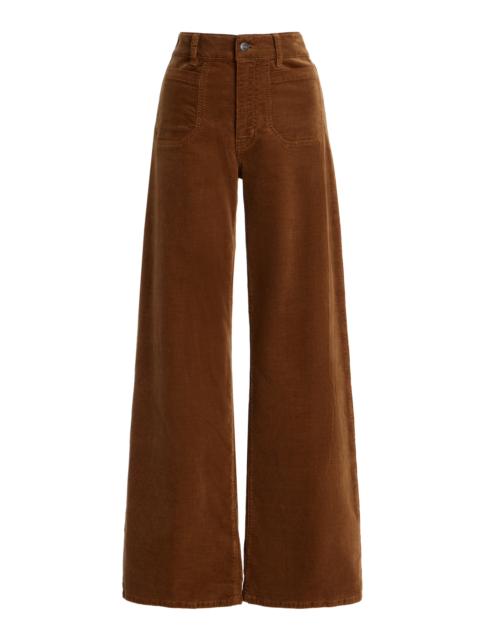 Le Slim Palazzo Modernist Corduroy Pants brown