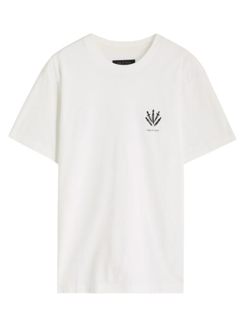 Rag & Bone Dagger Logo-embroidered Cotton T-shirt
