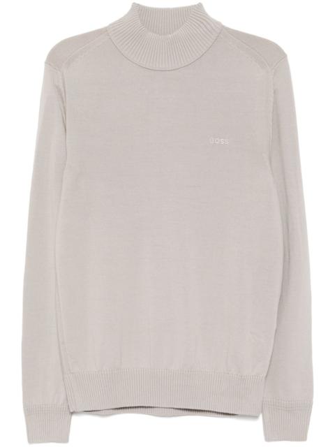 logo-embroidered jumper