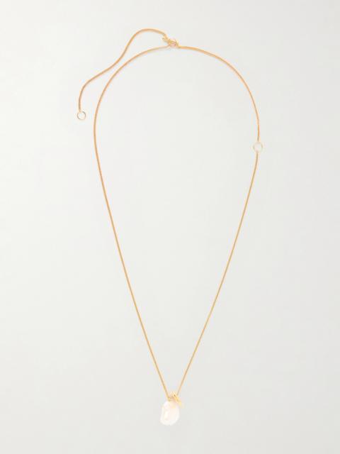 Gold-tone Pearl Necklace