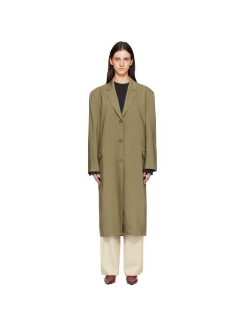 Khaki Tribeca Long Coat