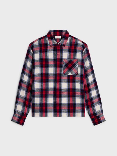overshirt IN checked cashmere
