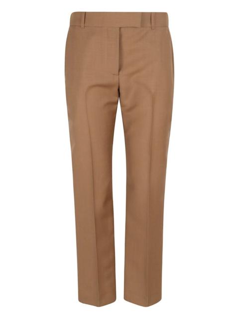 wool straight trousers