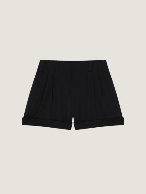 DOUBLE PLEAT SHORTS IN WOOL