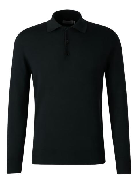 long-sleeve polo shirt