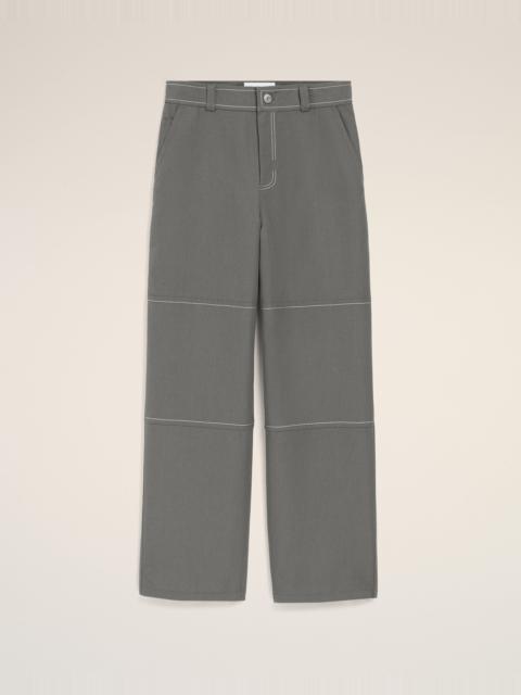 GREY NEW WOOL WORKER TROUSERS