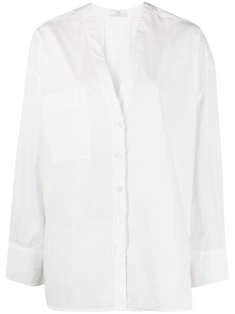 v-neck relaxed shirt