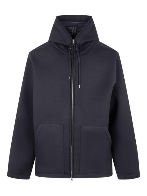 hooded zip-up jacket