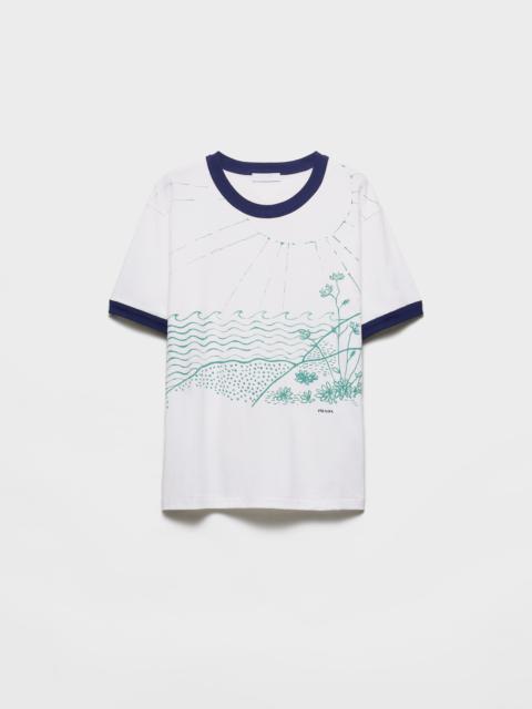 Printed cotton T-shirt