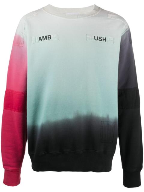 ombré logo-print sweatshirt