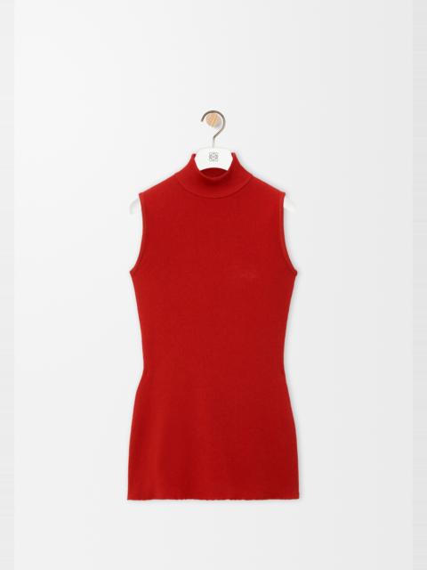 Sleeveless top in viscose blend