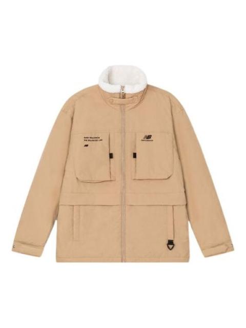 New Balance Logo Warm Jacket 'Khaki White' 5QC44293-BEI