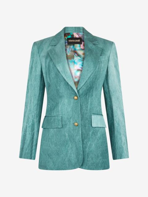Single-breasted structured blazer