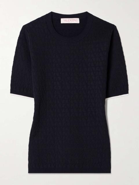 Jacquard-knit sweater