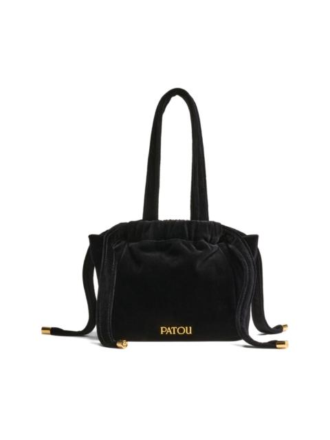 Evening velvet drawstring bag