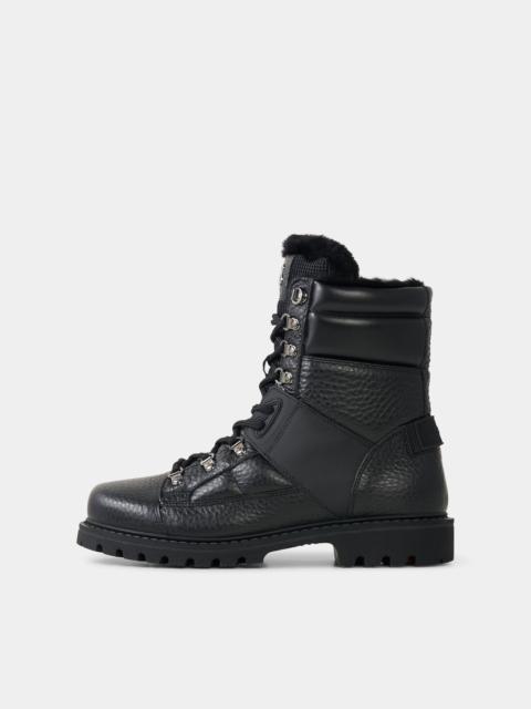 Lace-up boots Helsinki with spikes in Black