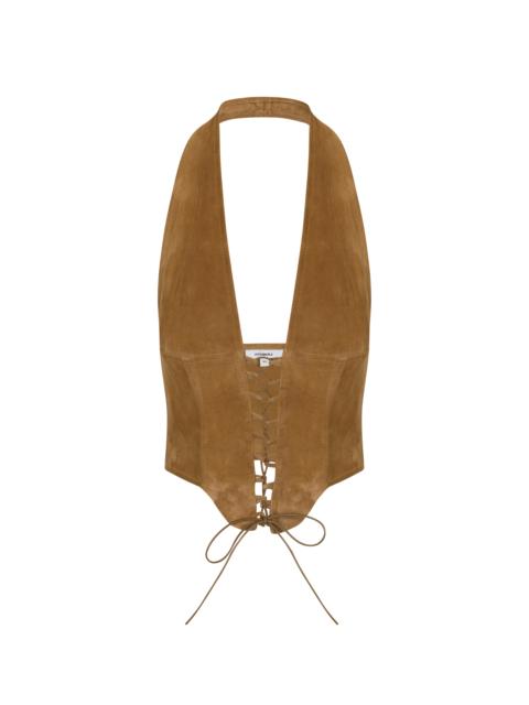 MARA CORSET - TAN SUEDE