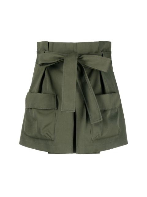 belted cargo shorts
