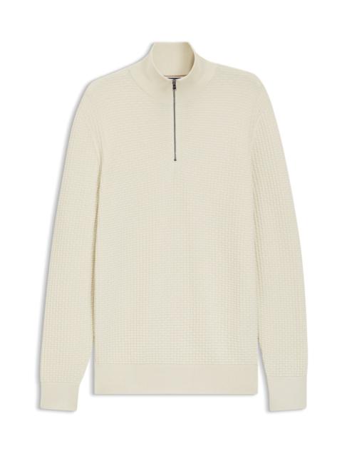 QUARTER-ZIP SWEATER IN COTTON