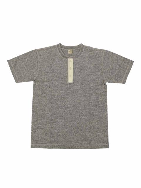 SLUB YARN HENLEY NECK T-SHIRT - BR79192
