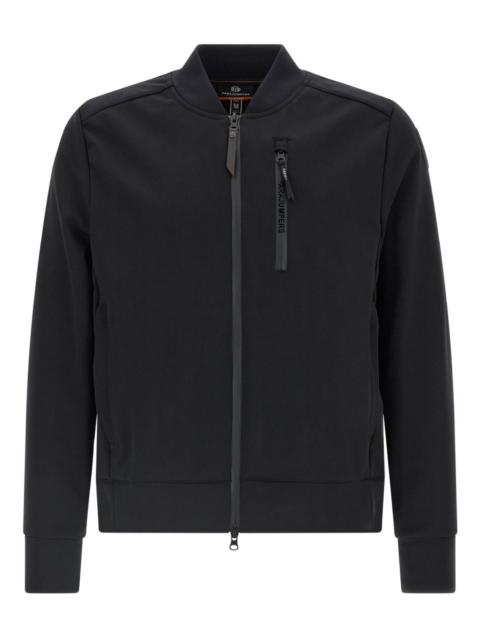 Mckay zip-front logo-patch sweatshirt