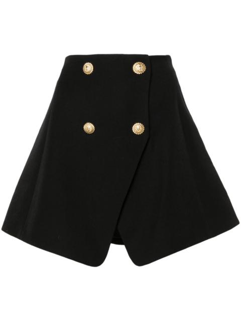 virgin wool mini skirt