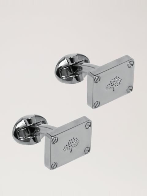 Rectangular Plaque Cufflinks
Silver Stamped Brass