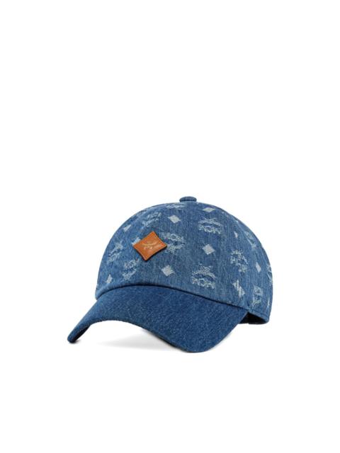 Classic monogram denim jacquard cap