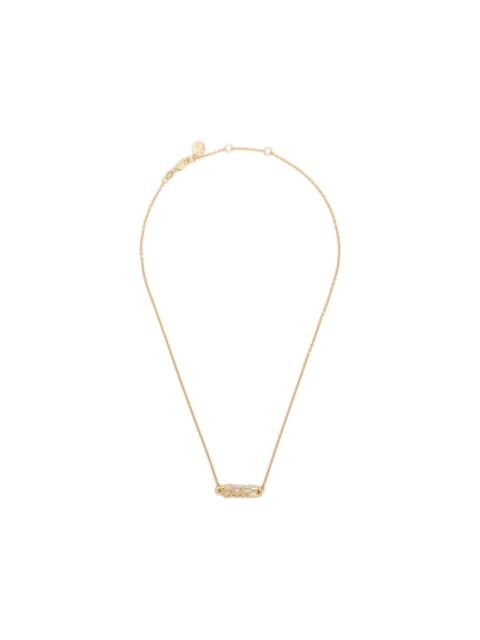 scripted-pin necklace