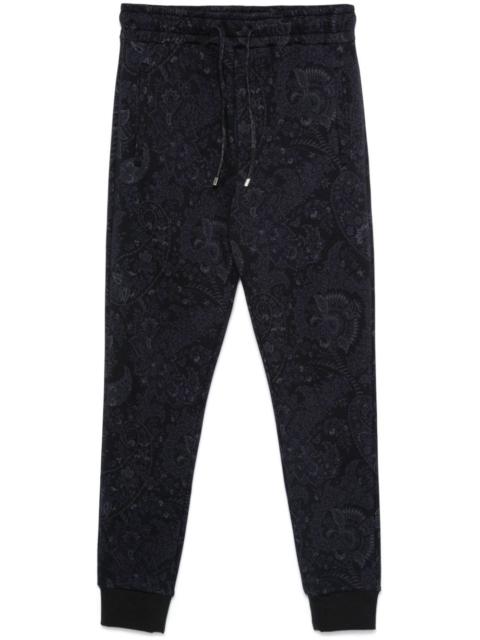 paisley-print track pants