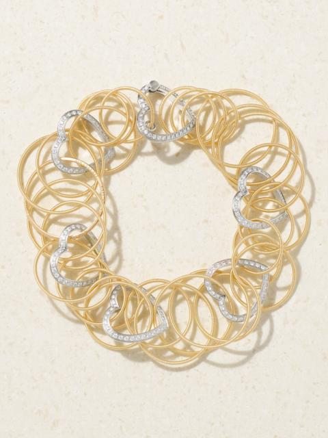 Hawaii 18-karat Yellow And White Gold Diamond Bracelet