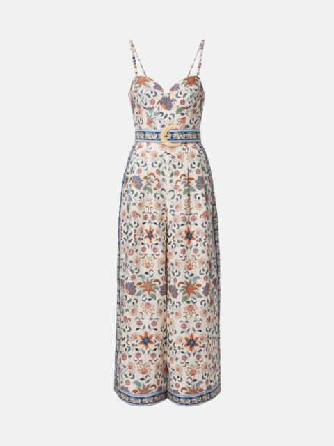 Delhi floral linen jumpsuit