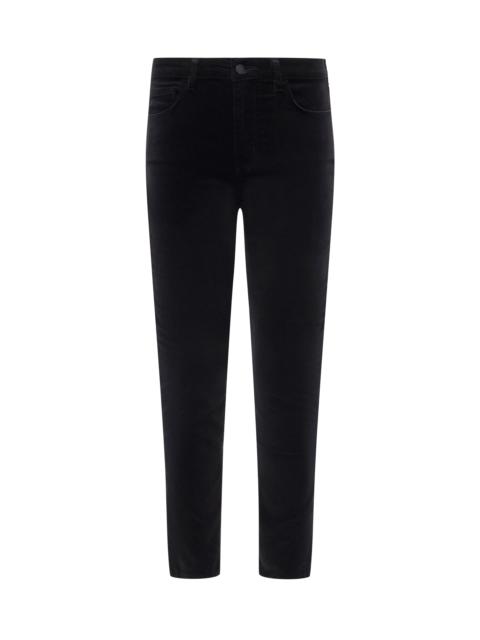 Celestia Velvet Slim-Leg Jean